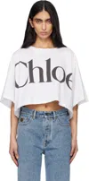 Chloé White Logo T-shirt