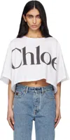 Chloé White Logo T-shirt In White