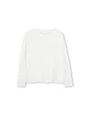 CHLOÉ WHITE LONG SLEEVE T-SHIRT WITH LOGO