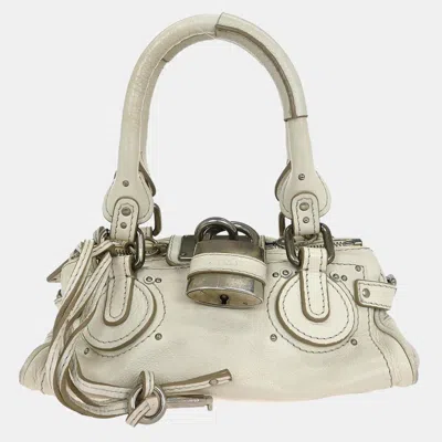 Pre-owned Chloé White Paddington Mini Handbag