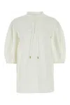 Chloé White Poplin Blouse