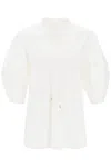 Chloé Chloe Tie Tunic Shirt Buttercream