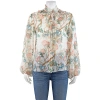 CHLOÉ CHLOE WHITE PRINTED BLOUSE