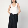 Chloé Logo Embroidered Cotton Rib Tank