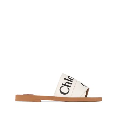 CHLOÉ CHLOÉ WHITE SANDALS WOMEN