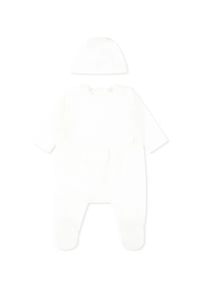Chloé White Set For Baby Girl With Logo