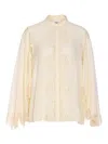 Chloé White Fluid Blouse In White