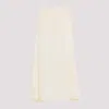 Chloé Silk Georgette Cropped Flared High Rise Pants In White