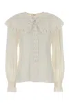 Chloé White Silk Shirt In White