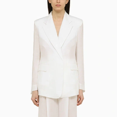 Chloé | White Single-breasted Jacket In Ramie