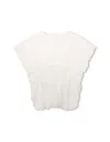 Chloé Ruffle-detailing Organic Cotton Dress In White