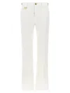 Chloé Low-rise Cotton Wide-leg Pants In White