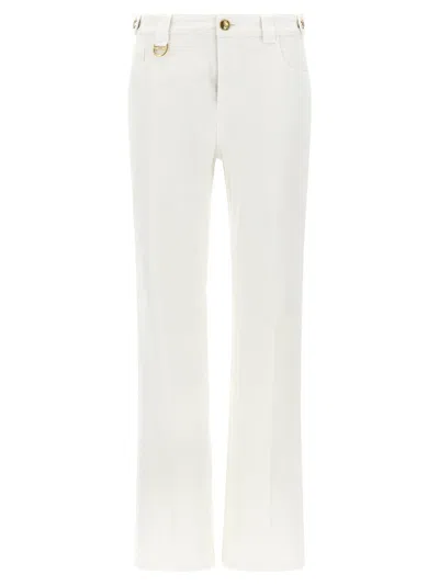 CHLOÉ WHITE STRAIGHT PANTS