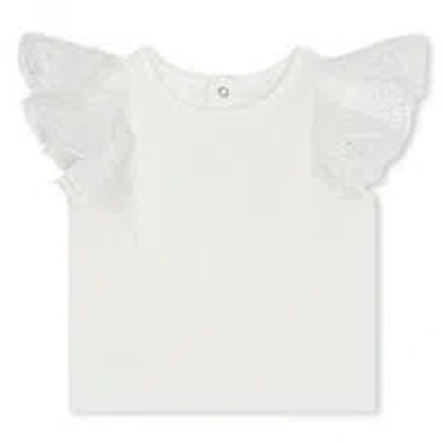 Chloé White T-shirt For Baby Girl