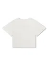 Chloé Logo-embroidered Eyelet T-shirt In White