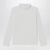 Chloé White Top With High Neck And Ruffles In White
