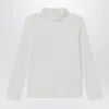 Chloé White Top With High Neck And Ruffles In White