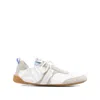 Chloé White Calf Leather Bos Taurus Athletic Sneakers In Multi
