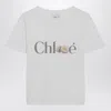 Chloé Baby Fit T-shirt In Cotton Jersey With Passion Fruit Print In White