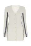 Chloé Chloe Ivory Wool Cardigan In White