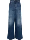 Chloé Wide-leg Denim Jeans With High Waist And Five-pocket Design