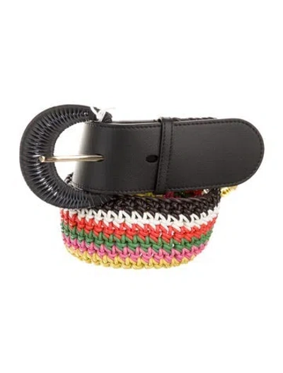 Pre-owned Chloé Wide Leather Belt In Black