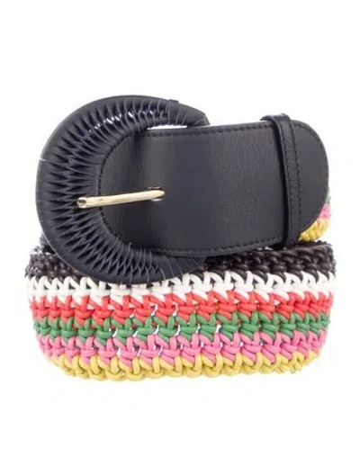 Pre-owned Chloé Wide Leather Belt In Black