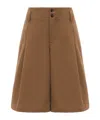 Chloé Wide-leg Bermuda Shorts In Brown