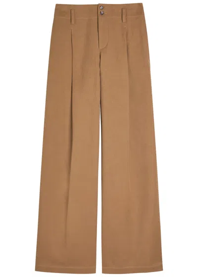 Chloé Chloe Wide-leg Canvas Trousers