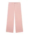 Chloé Wide-leg Cotton Trousers In Pink