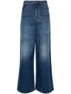 Chloé Cotton Wide-leg Denim Jeans In Blue