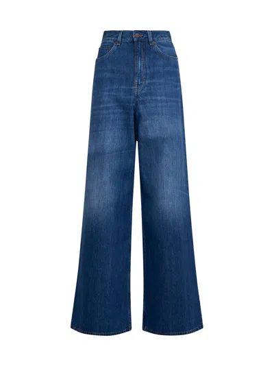 Chloé Wide-leg Denim Jeans In Blue