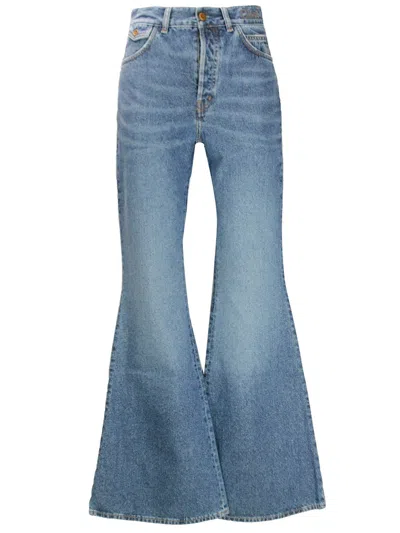 CHLOÉ CHLOÉ WIDE LEG DENIM JEANS