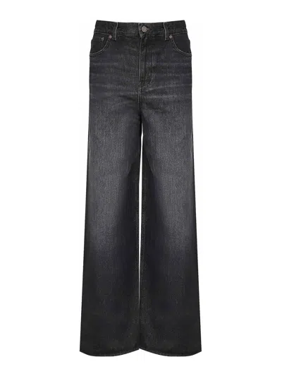Chloé Wide-leg Denim Jeans In Gray