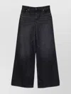 Chloé Wide-leg Denim Trousers With Belt Loops In Blue