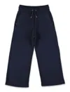 Chloé Drawstring Cotton Track Pants In Blue