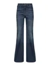 Chloé Wide Leg Flare Jeans In Blue