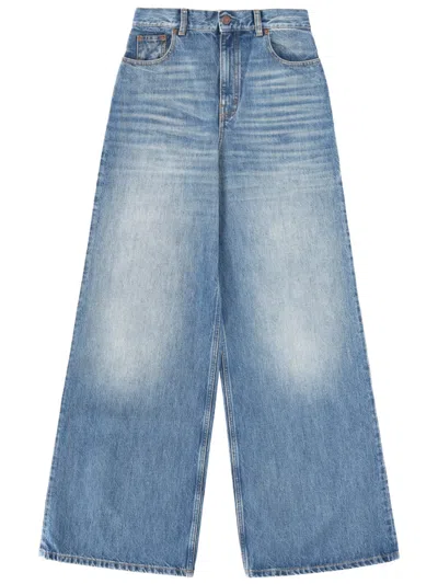 Chloé Wide Leg Jeans In Blue
