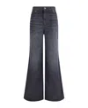 Chloé Ide Leg High-rise Jeans In Black