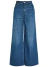 Chloé Chloe Wide-leg Jeans In Blue