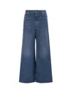 Chloé Wide Leg Jeans In Blue