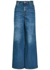Chloé Chloe Wide-leg Jeans In Blue