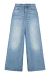 Chloé Wide Leg Jeans In Blue