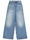Chloé Wide-leg Denim Jeans With High Waist And Five-pocket Design In Blue