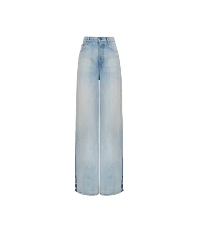 CHLOÉ LOGO-PATCH JEANS