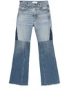 Chloé Patchwork Denim Jeans In Multicolour
