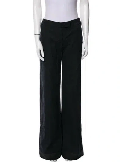 Pre-owned Chloé Wide Leg Pants In Black