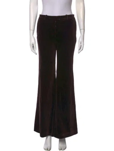 Pre-owned Chloé Wide Leg Pants In Black