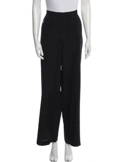 Pre-owned Chloé Wide Leg Pants In Black