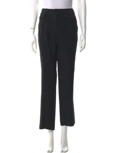 Pre-owned Chloé Wide Leg Pants In Black